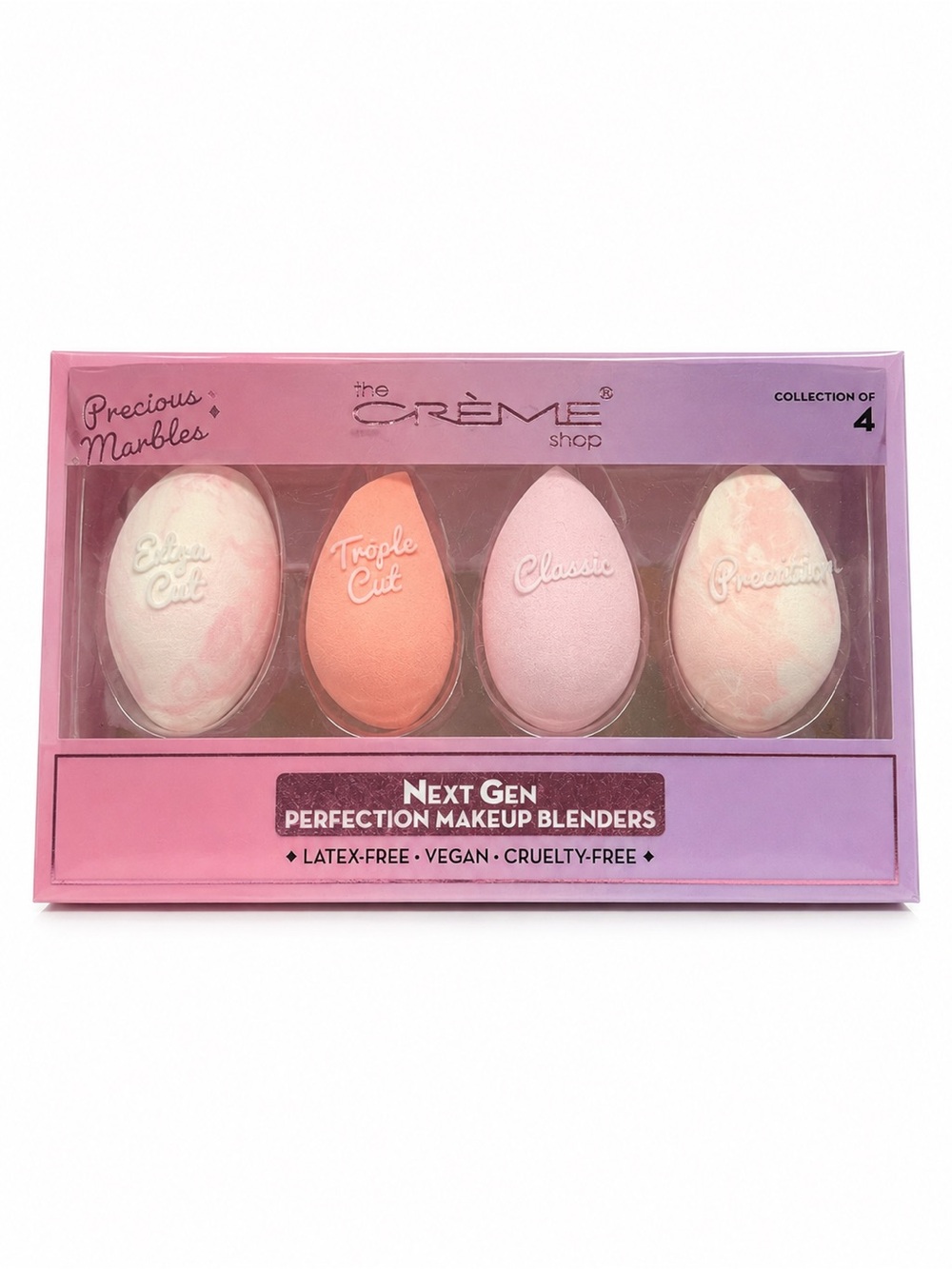 The Creme Shop Precious Marbles QTY. 4 Makeup Blender Sponge NIB Vegan $80 value - Picture 2 of 4